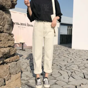 Ankle-Length Pants With High Waist