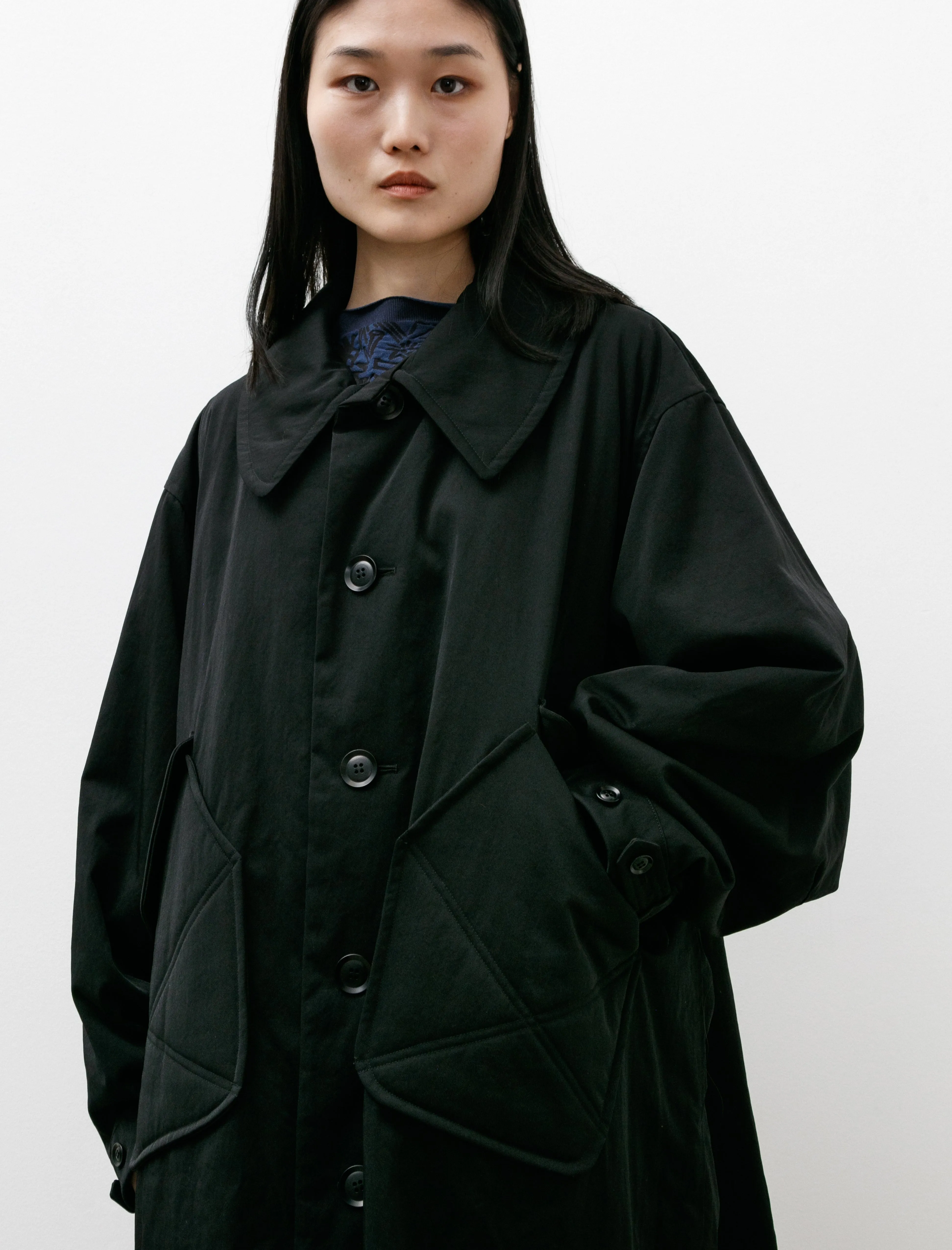 Big Pocket Coat Black