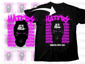 Bold Graphic Balaclava Design Haters Png Digital Download