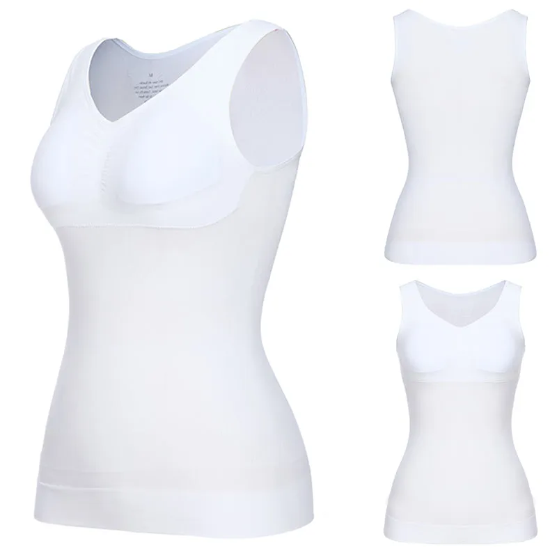 Camisole Padded Compression Shape Wear Tank Top