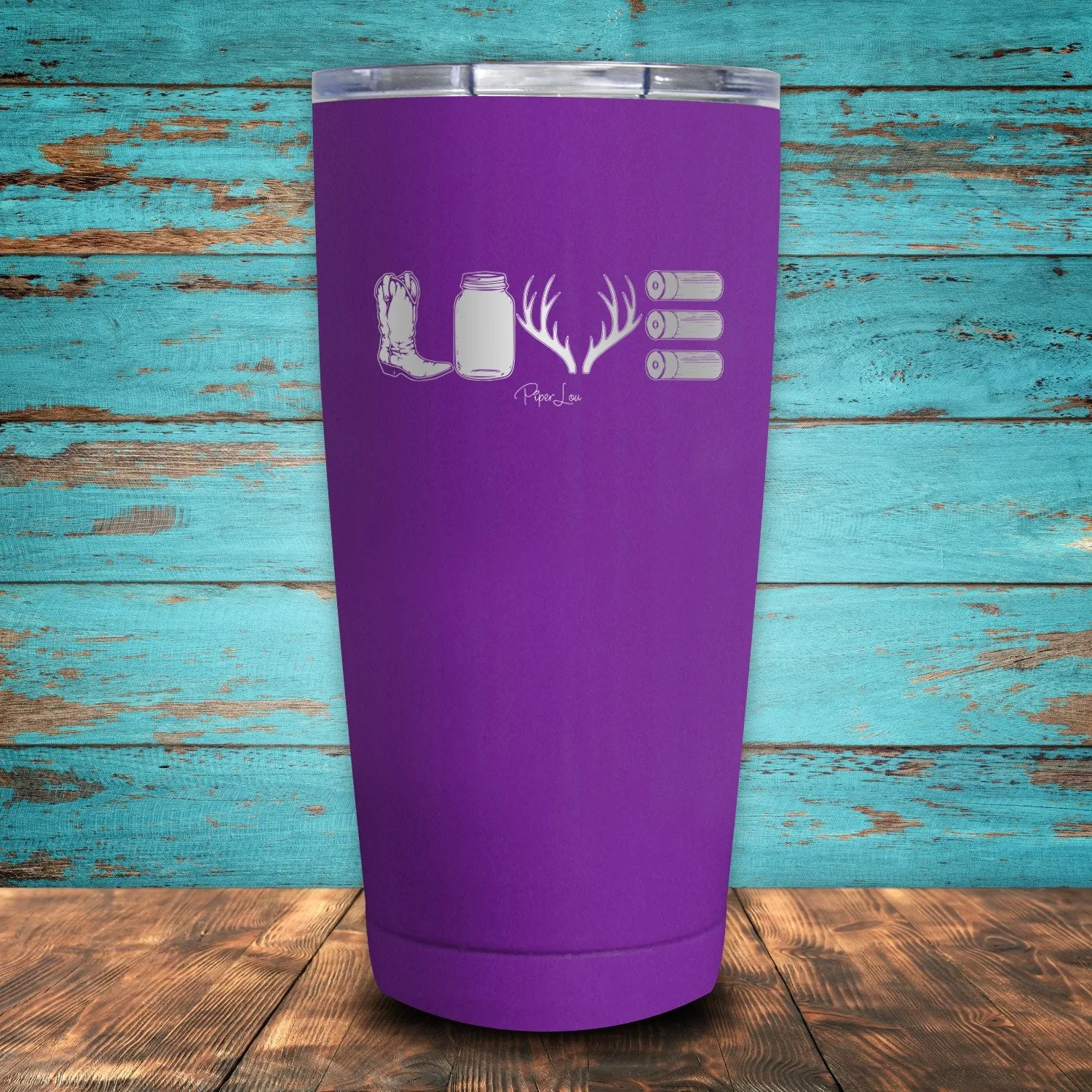 Country Girl Love Coated Drinkware