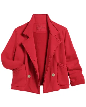 Crimson Mini Belfast Crop Peacoat