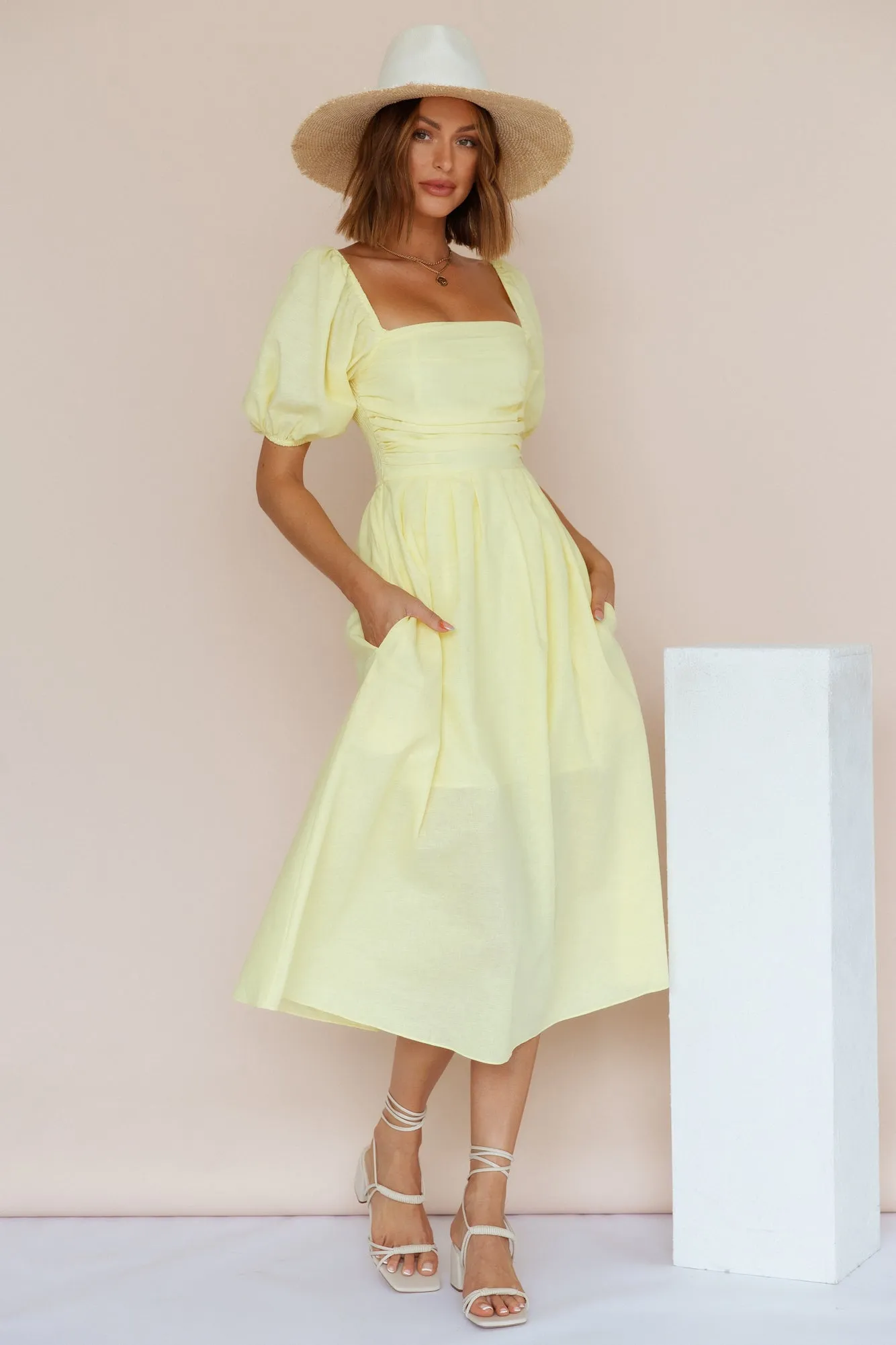 Delfino Maxi Dress Yellow