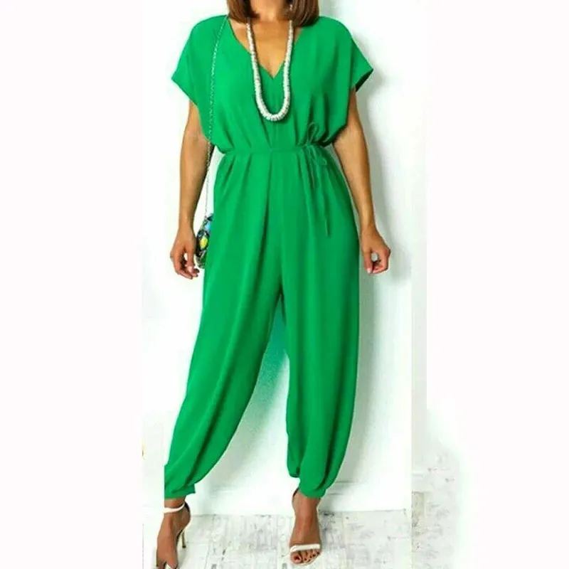 Elegant Short Sleeve Jumpsuit