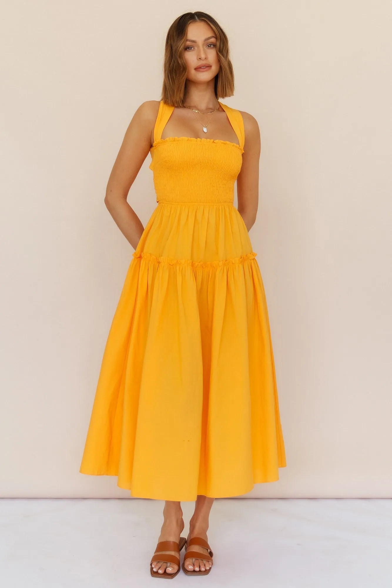 Everything Under The Sun Maxi Dress Orange