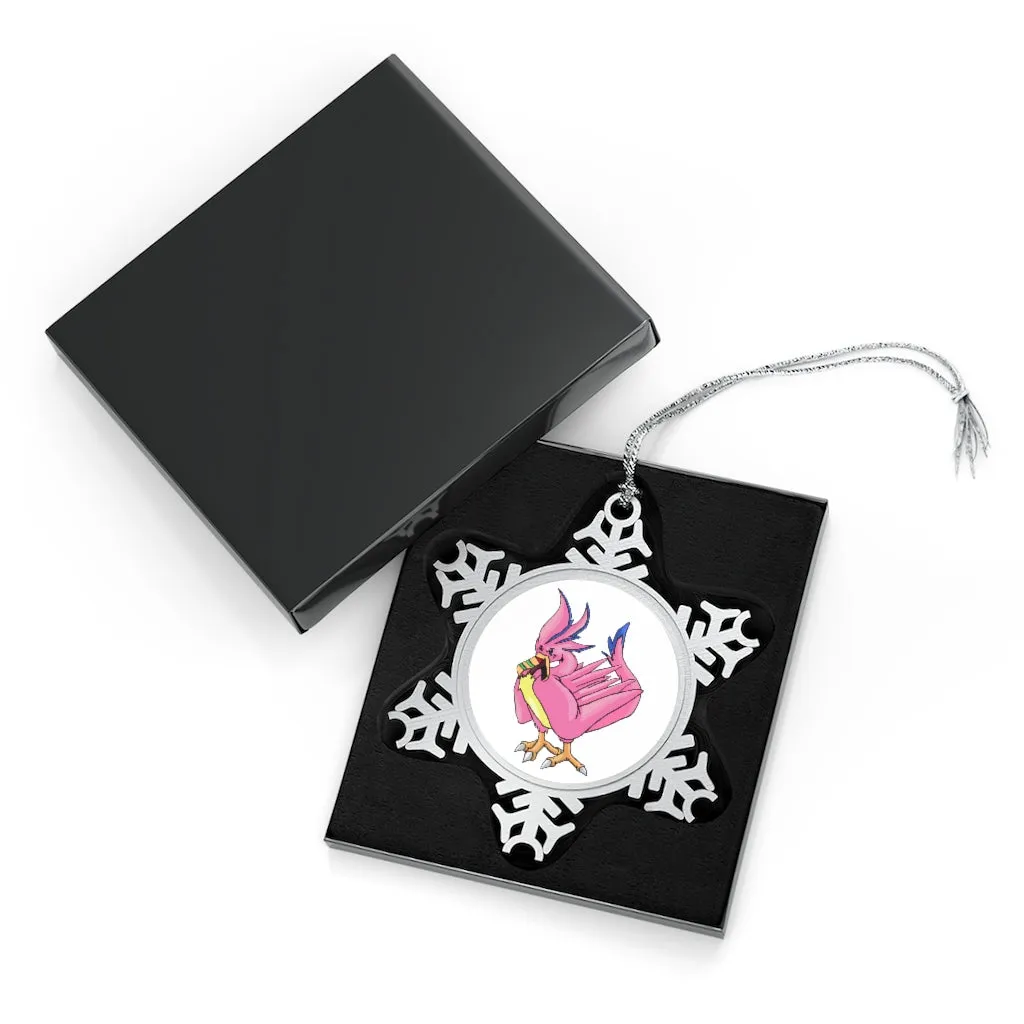 Flaremyu Pewter Snowflake Ornament