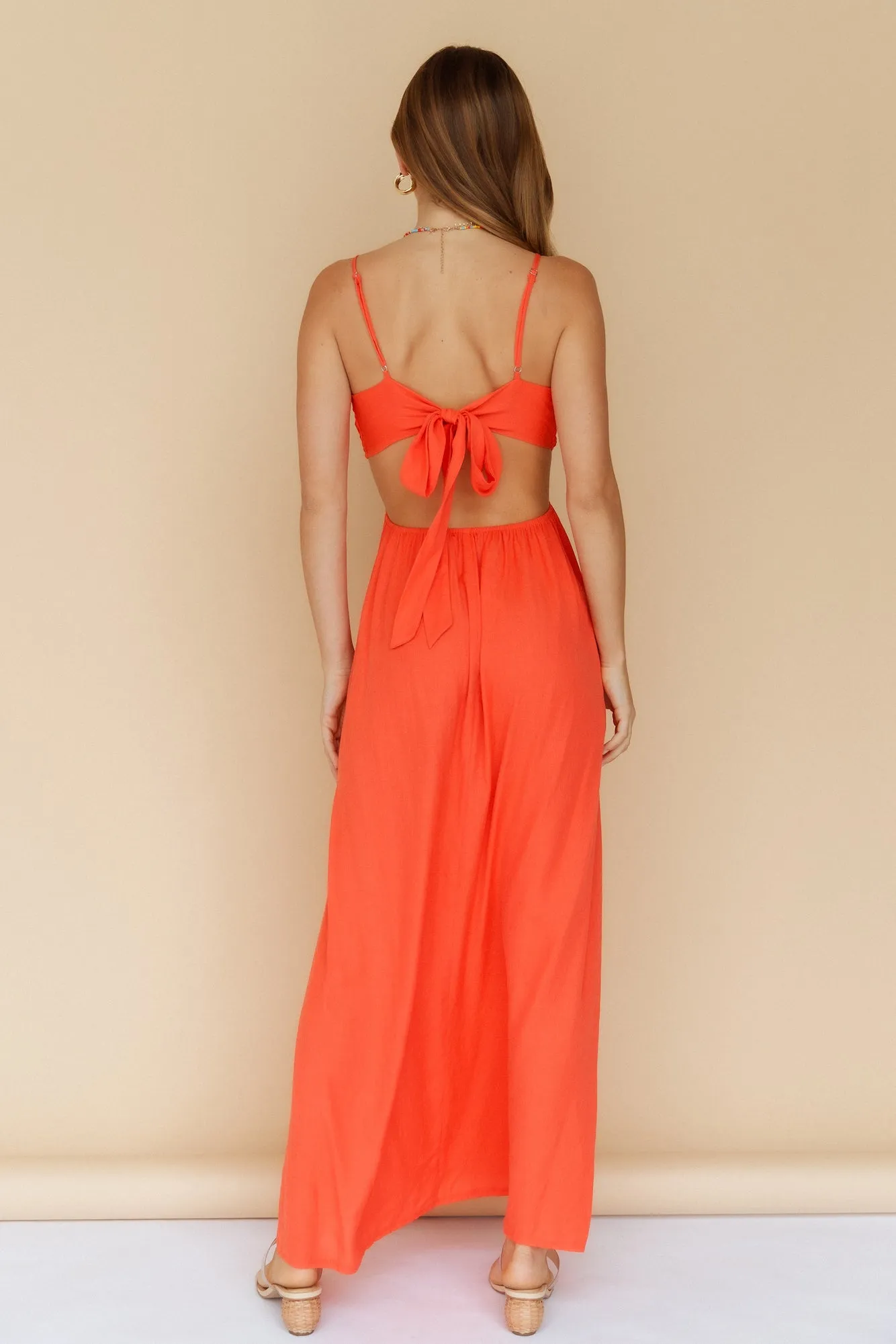 For So Long Maxi Dress Orange