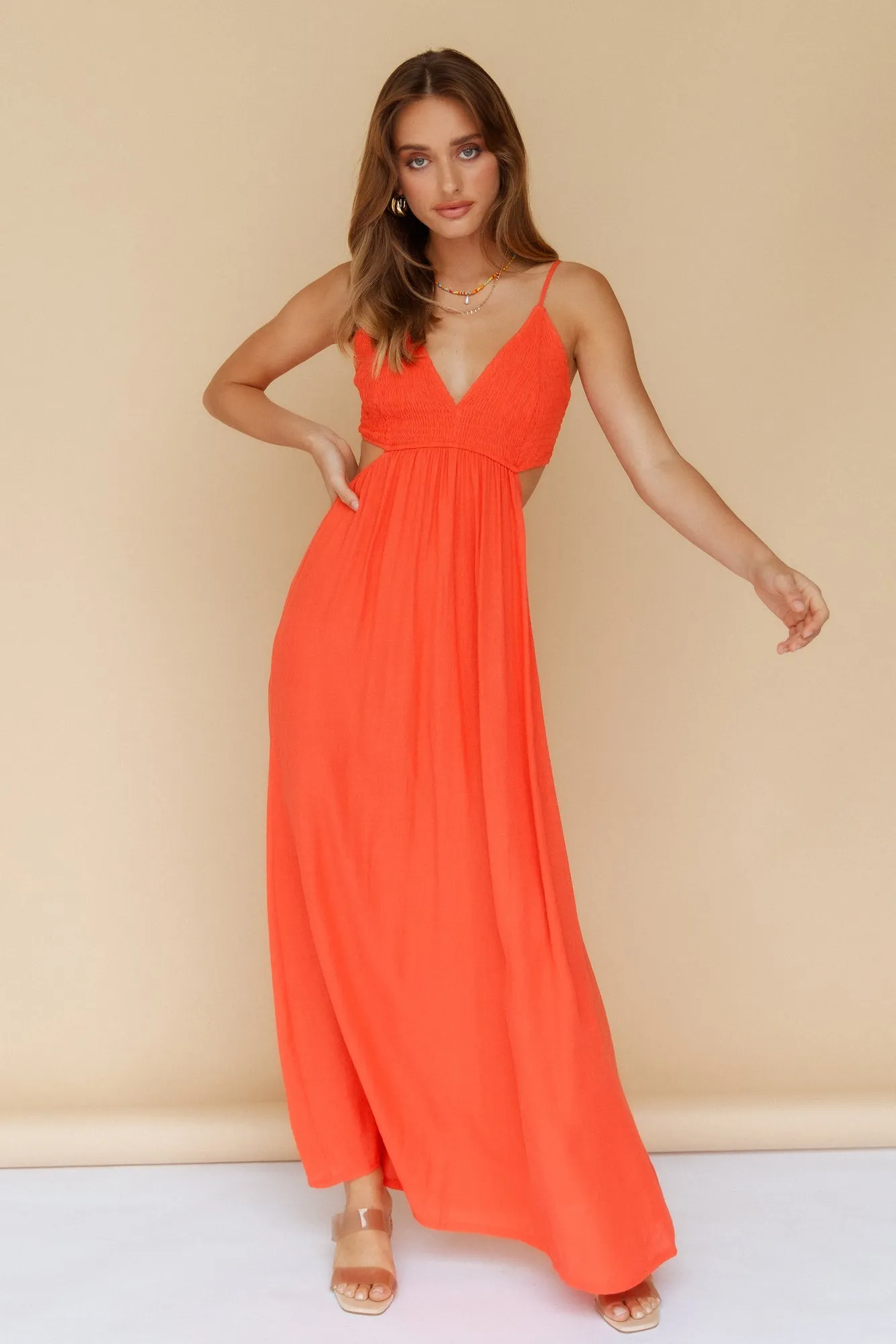 For So Long Maxi Dress Orange