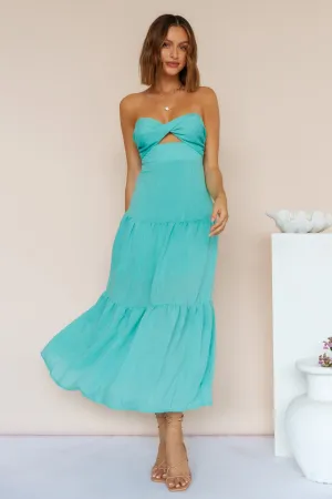 Free Falling Maxi Dress Green