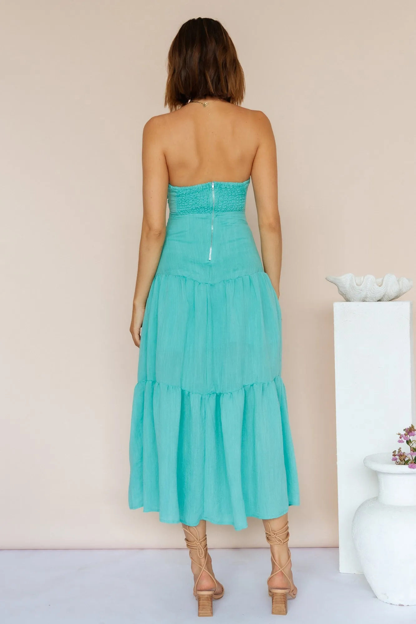 Free Falling Maxi Dress Green