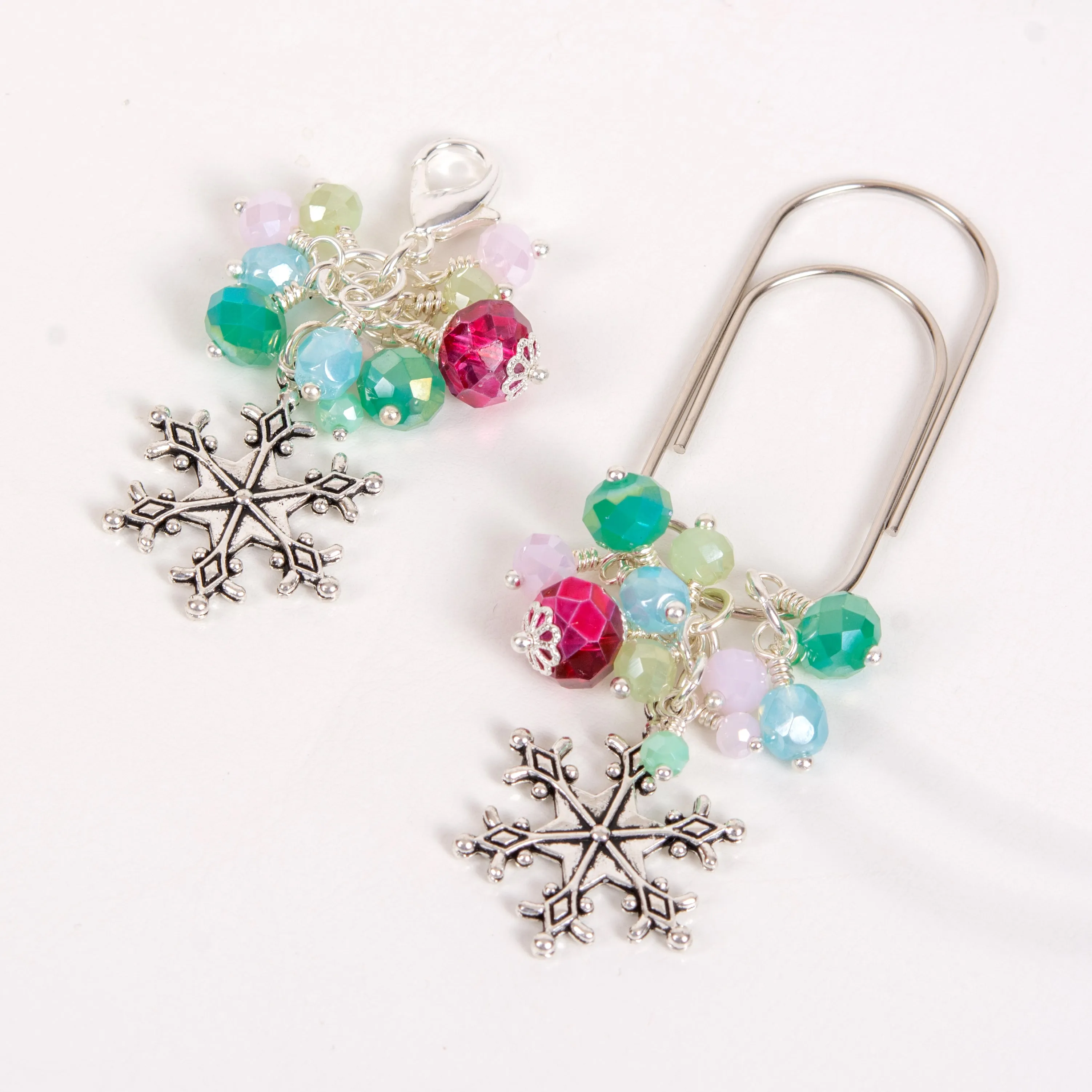 Frost and Frolic Snowflake Dangle Planner Clip or Charm