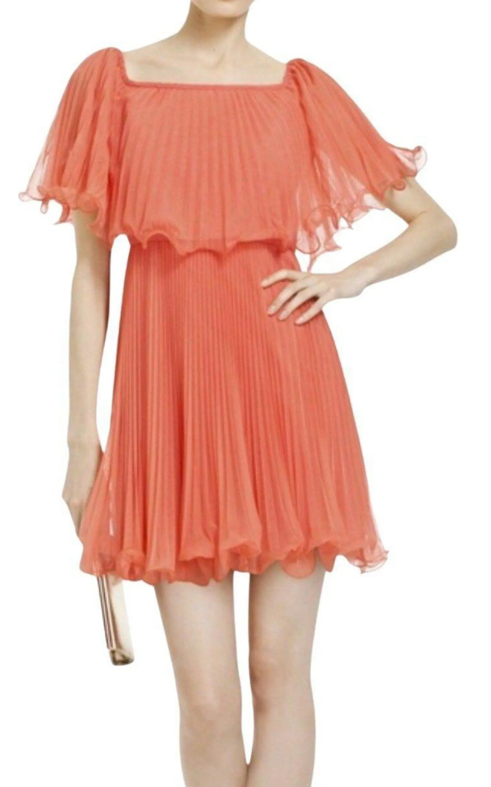 Galia Shalom Sunburst Pleated Dress