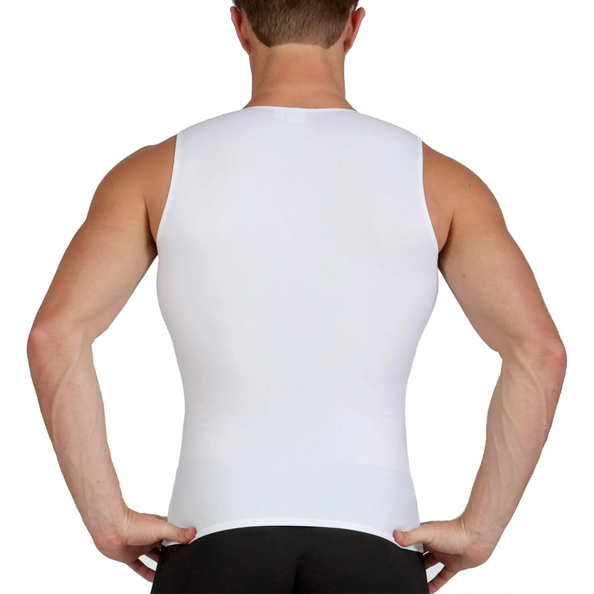 Insta Slim Compression Sleeveless Muscle Tank with Zipper MS00Z1