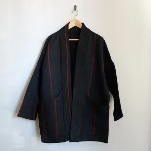 M Black with Red and Blue Embroidery Anoushka Jacket LL170