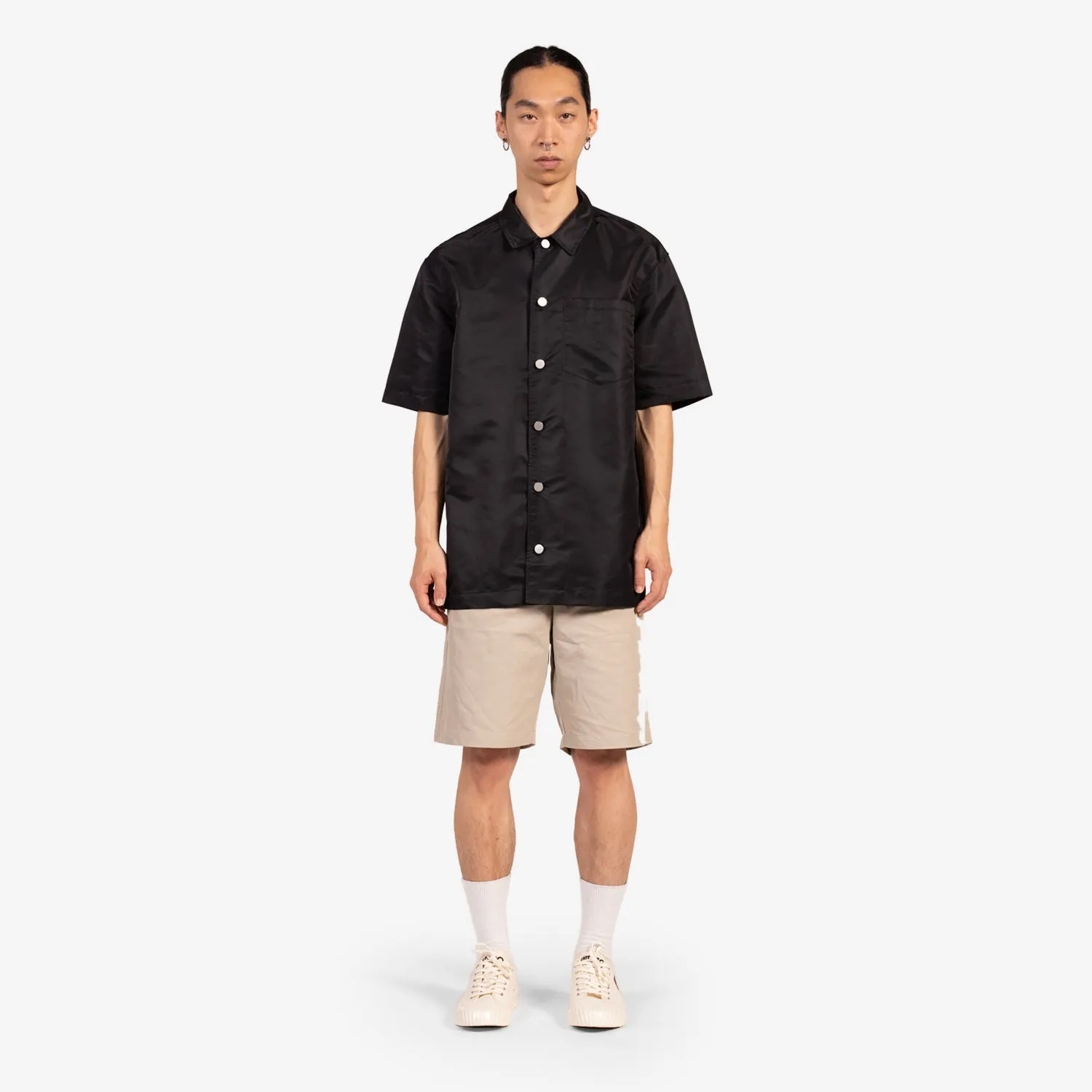 Recycled Nylon Summer Shirt Black