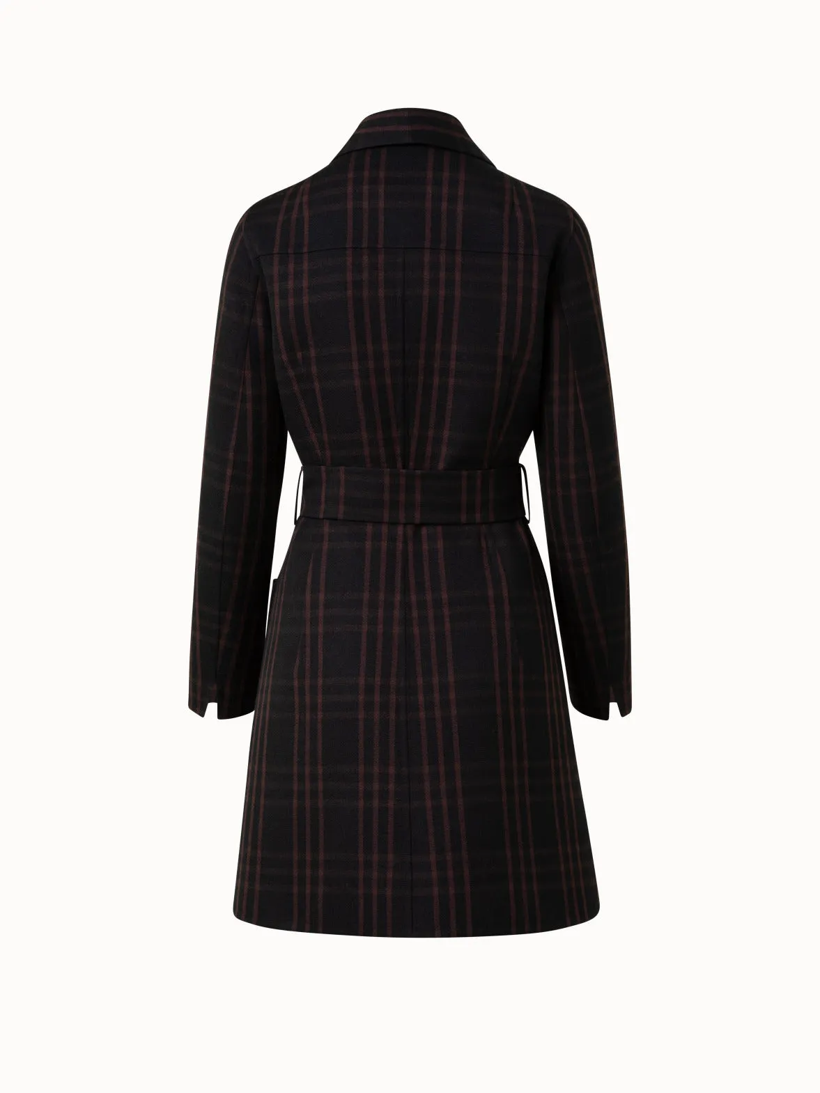 Reversible Wool Double-Weave Peacoat