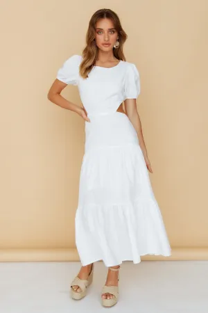 See You Again Maxi Dress White