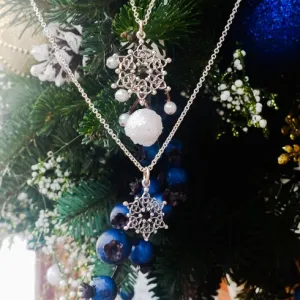 Sister Starlight Snowflake Pendants