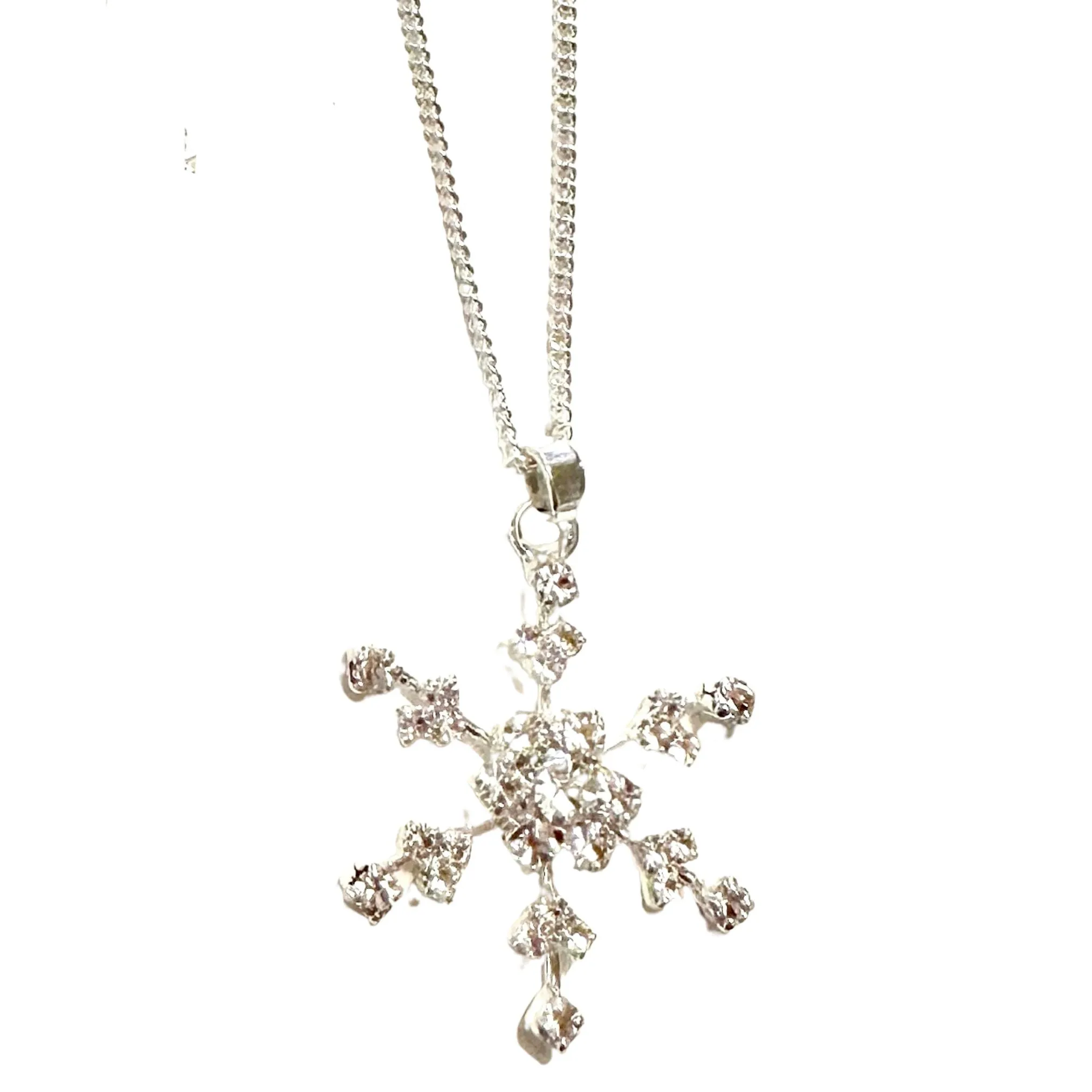 Snowflake Necklace Open