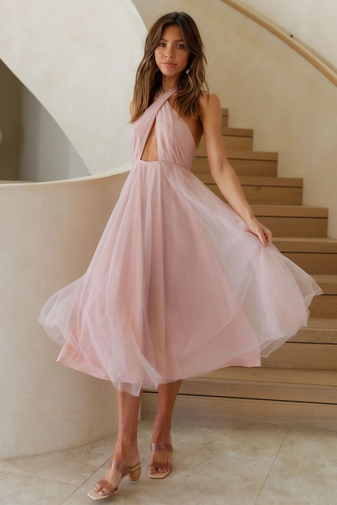 Warm Welcomes Maxi Dress Blush